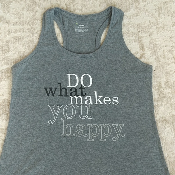 Tek Gear DryTek Racerback Heathered Tank Top M Gray - Picture 4 of 13